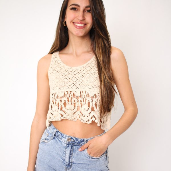 Top Crochet Ibicenco Rombos