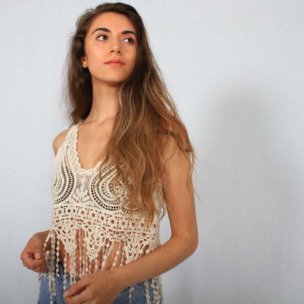 Top Crochet Ibicenco Flecos