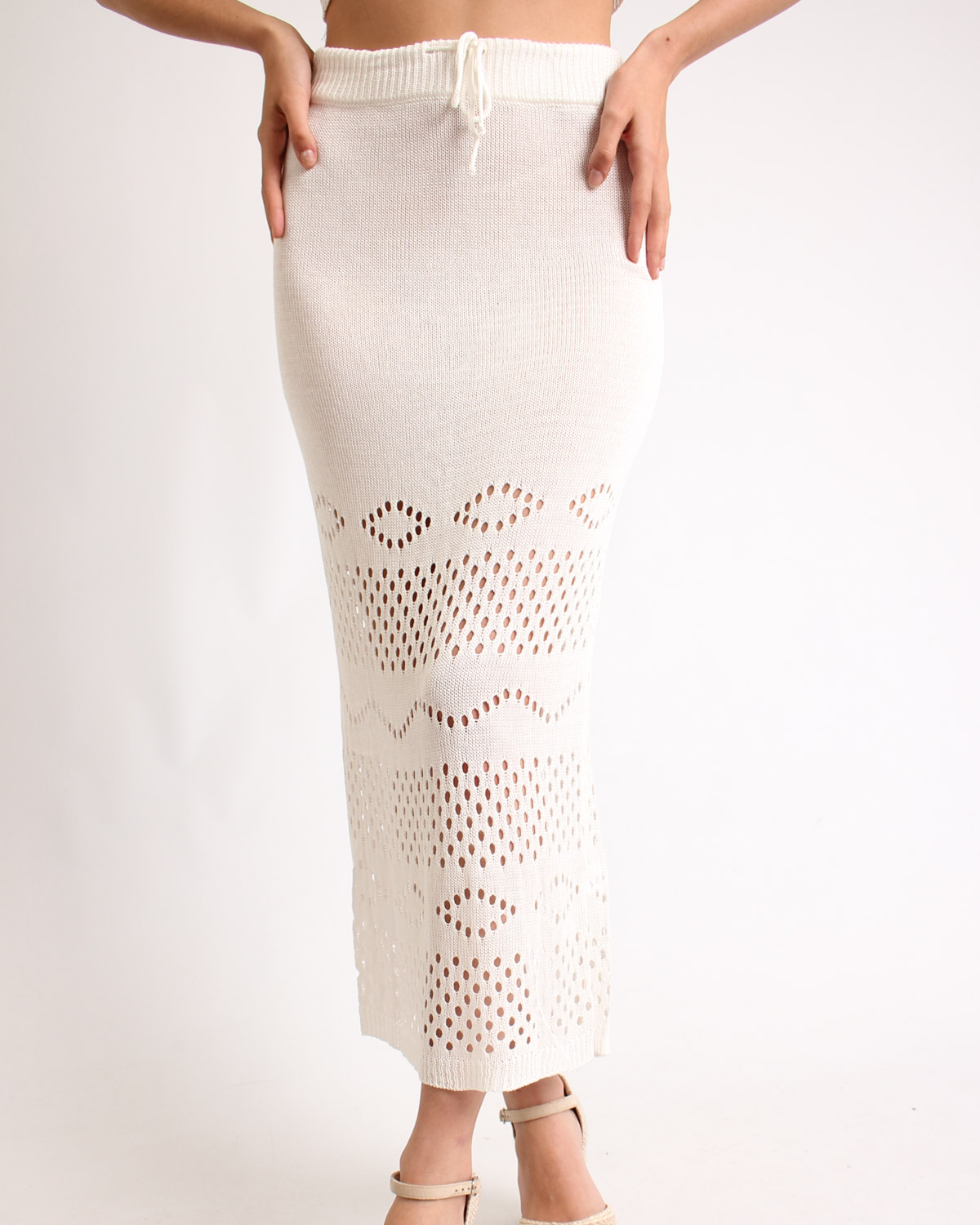 CR-520 Falda Larga Calado con Abertura - Imagen 2