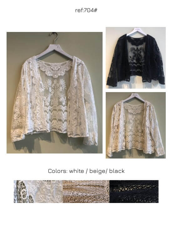 CR-704 Chaquetita Mangas Ibicenca - Imagen 2