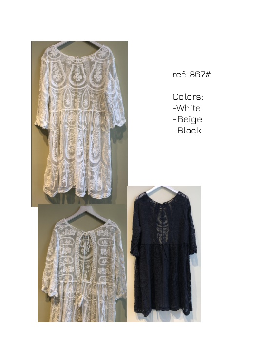 CR-867 Vestido Corto Ibicenco - Imagen 1