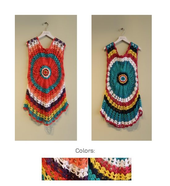 Vestido Corto Multicolor Ibicenco