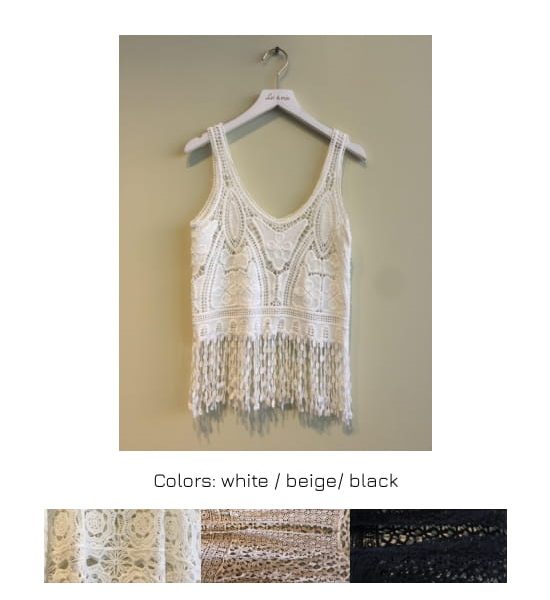 Top Flecos Crochet Ibicenco