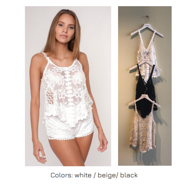 Blusa Tirantes Crochet Ibicenco