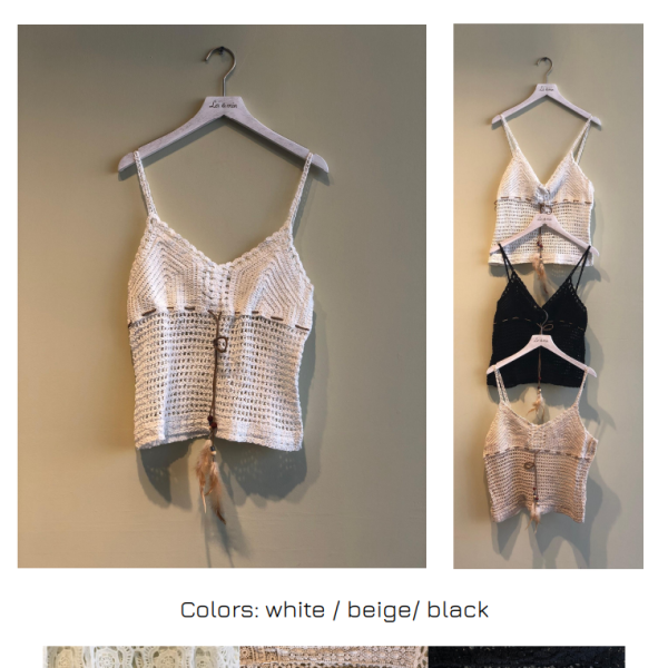 Top Pluma Crochet Ibicenco