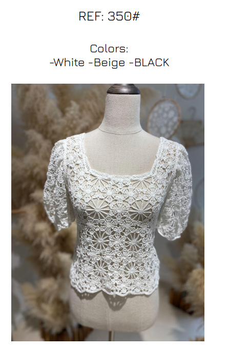 CR-350-FALTA-BEIGE Top Ibicenco - Imagen 1