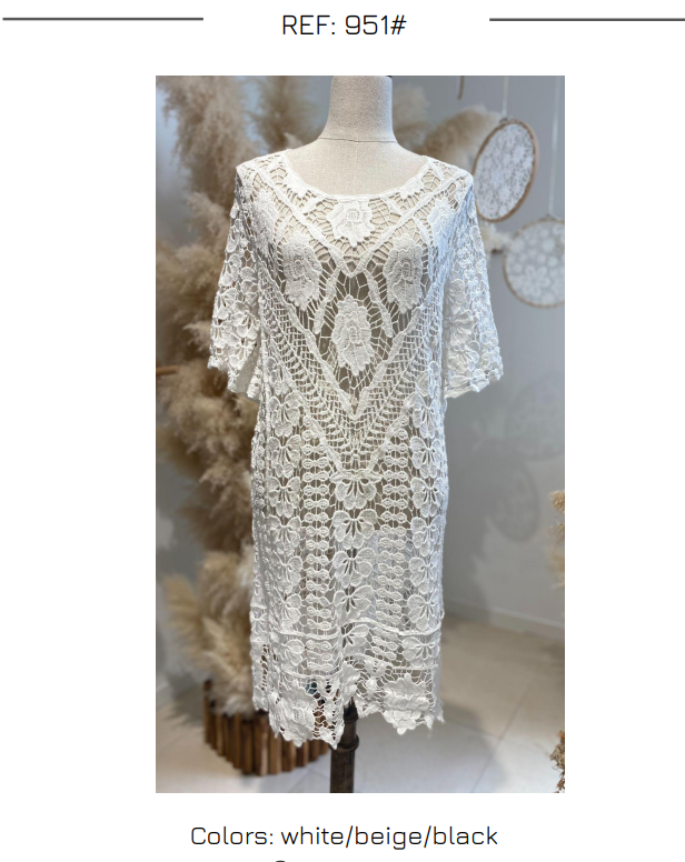 CR-951-FALTA-BLANCO-Y-BEIGE Top Crochet Ibicenco - Imagen 54