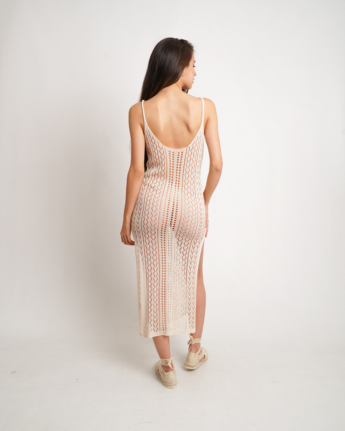 CR-998-8 Vestido Largo Tirantes Abertura - Imagen 13