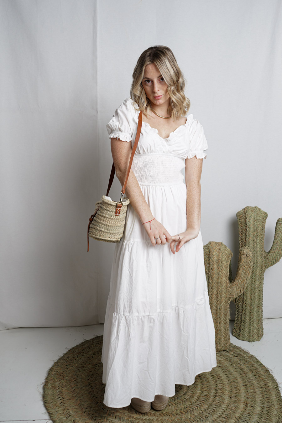 MR-AS203 (1) Capazo de Palma Hebilla Marrón Piel - Imagen 4