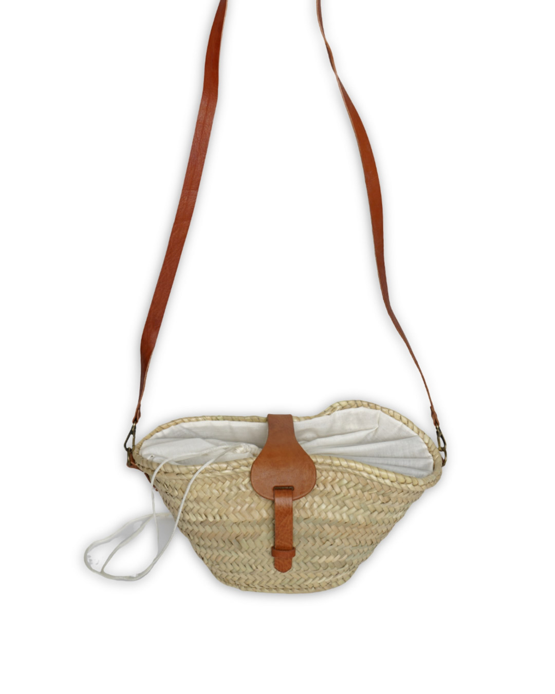 MR-AS203 (11) Capazo de Palma Hebilla Marrón Piel - Imagen 1