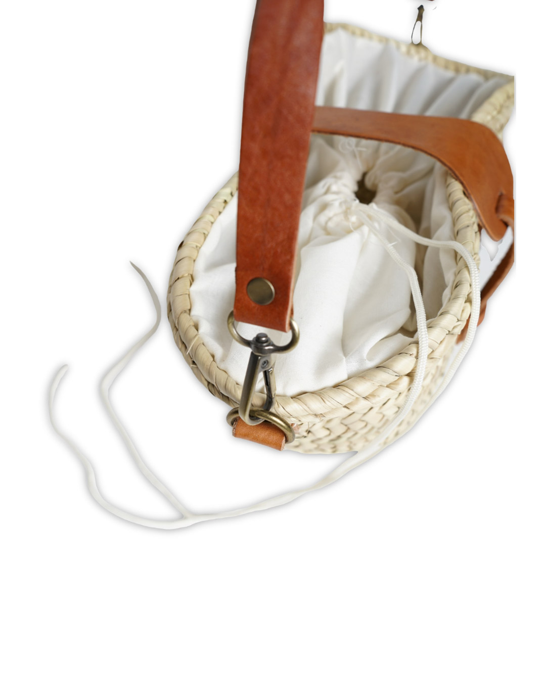 MR-AS203 (17) Capazo de Palma Hebilla Marrón Piel - Imagen 5