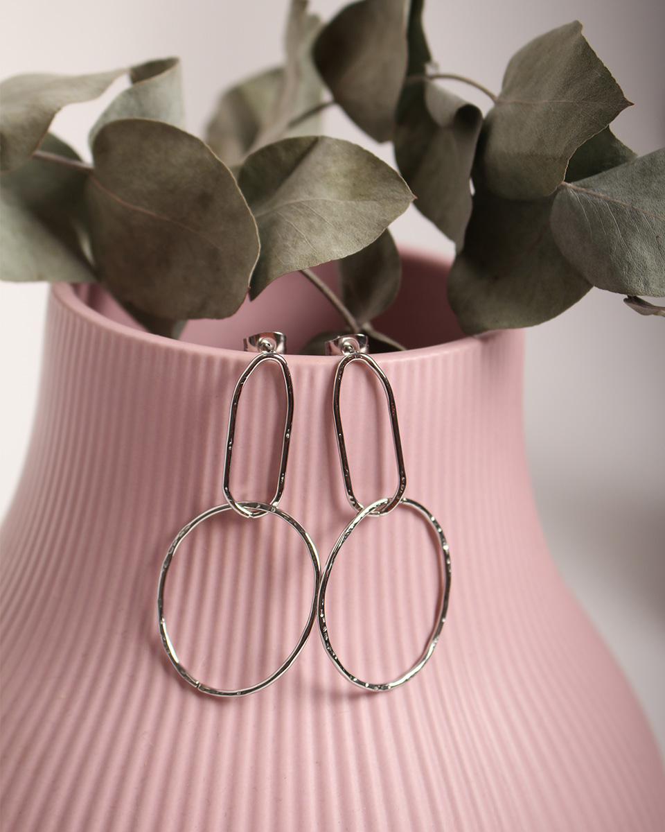 Pendientes-aro-irregular Pendientes London - Imagen 2