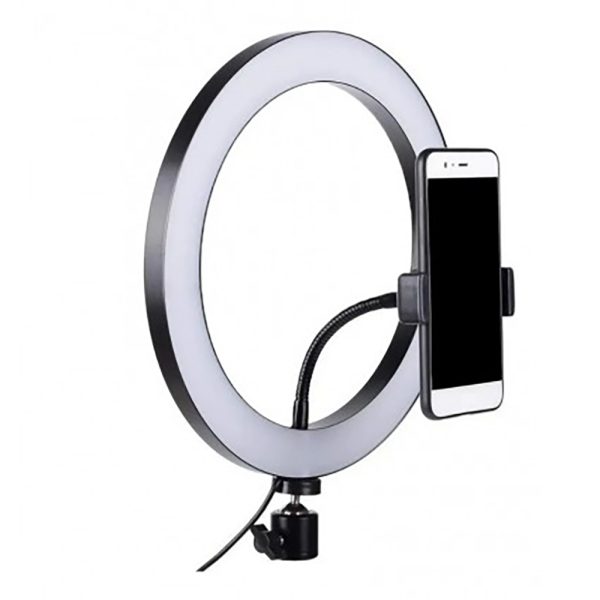 Aro de Luz Led - Con Soporte para Móvil - Vídeos y Fotografía - 25 cm. Diámetro
