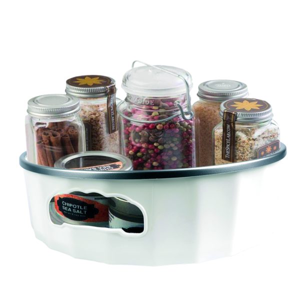 Bandeja giratoria We Houseware - Bandeja Organizadora - 4 Ruedas y Asas