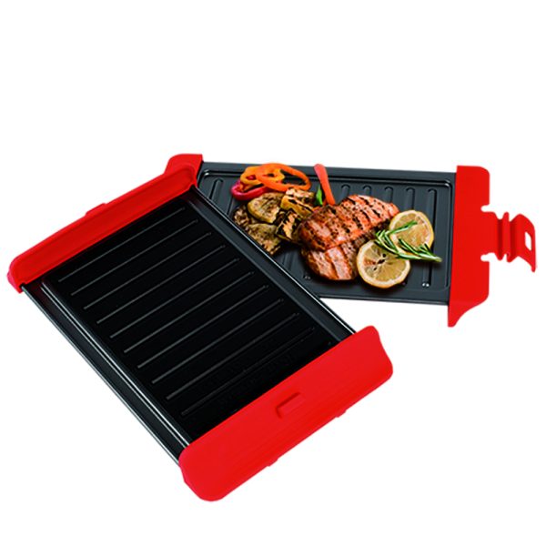 Plancha Grill para Microondas- Acero Antiadherente - Mini Plancha Microondas