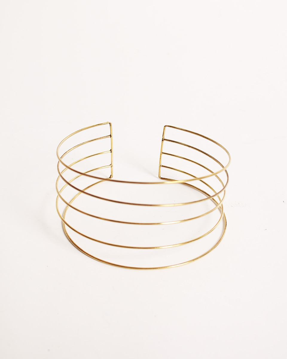 Choker-5-lines-dorado Choker Minimal Dorado - Imagen 2