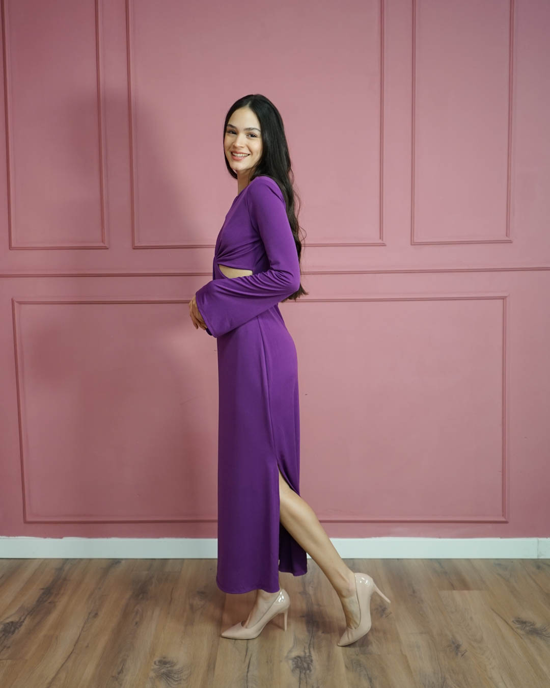 RY-71280MORADO-13 Vestido Cut Out Morado - Imagen 13