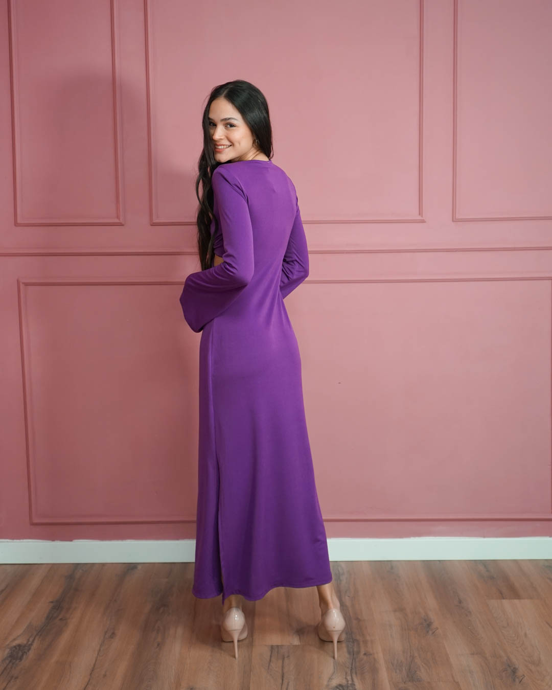 RY-71280MORADO-18 Vestido Cut Out Morado - Imagen 15