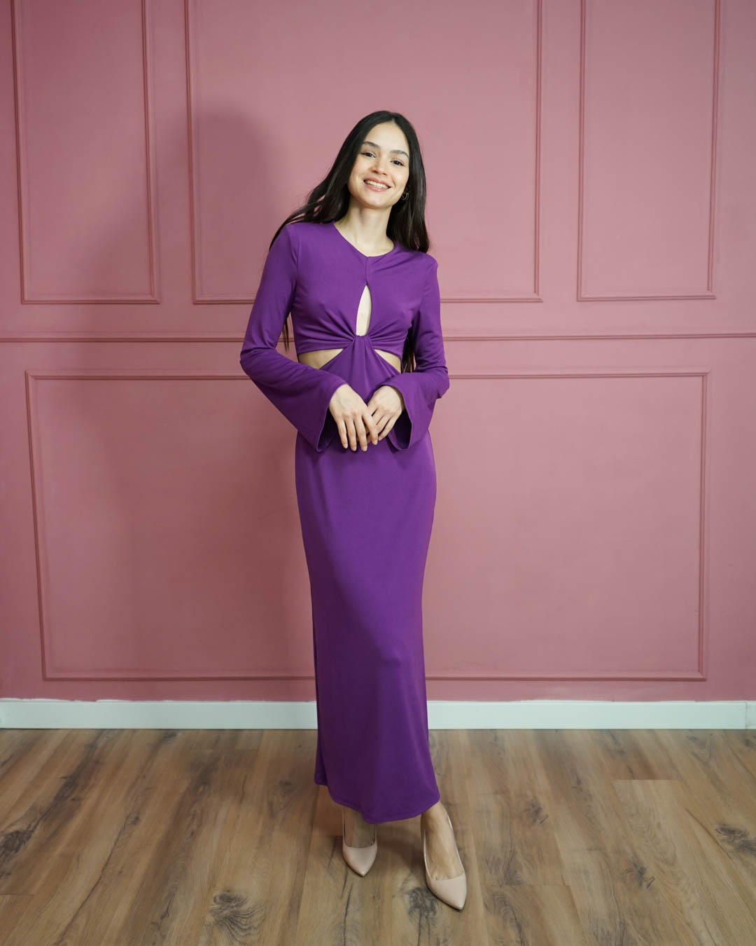 RY-71280MORADO-7 Vestido Cut Out Morado - Imagen 7