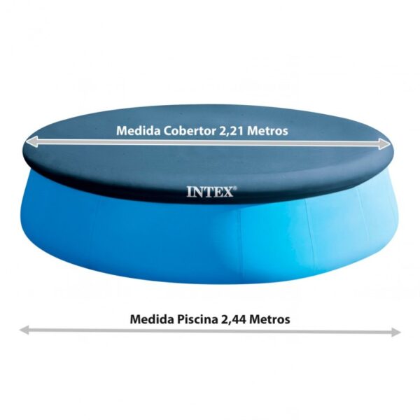 Cubierta para Piscina Intex - Adecuado para Piscinas Hinchables Easy Set de 244 de Diámetro