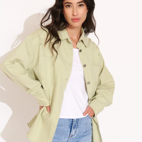 Sobrecamisa Vaquera Verde Rotos
