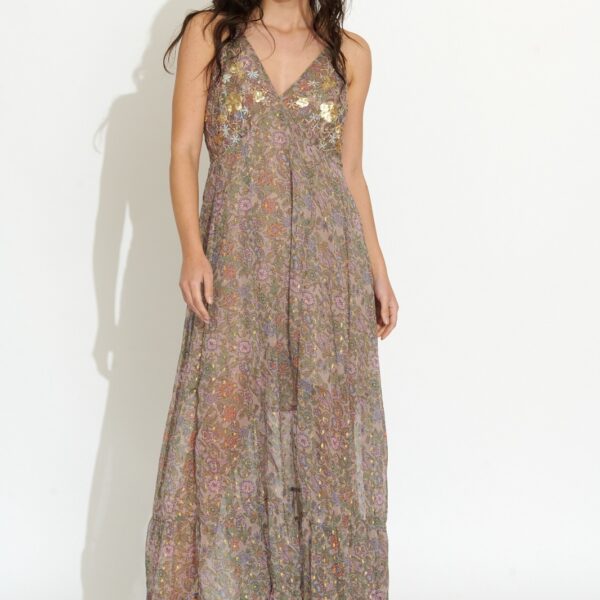 Vestido Largo Tirantes Estampado