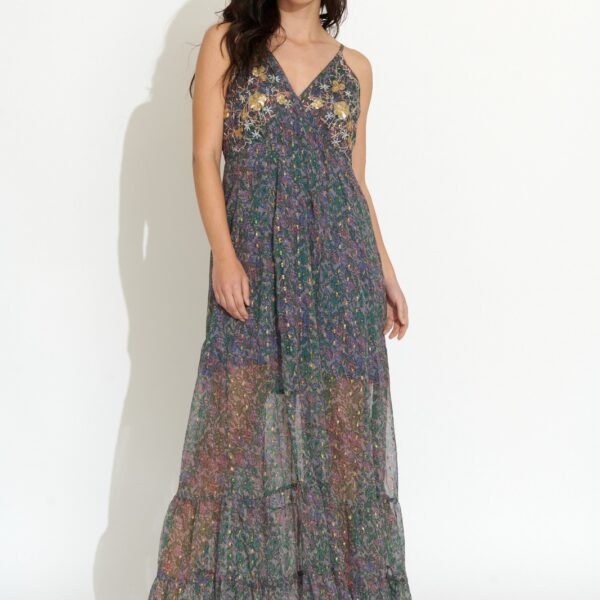 Vestido Largo Tirantes Estampado