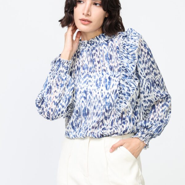 Blusa Manchas Azules