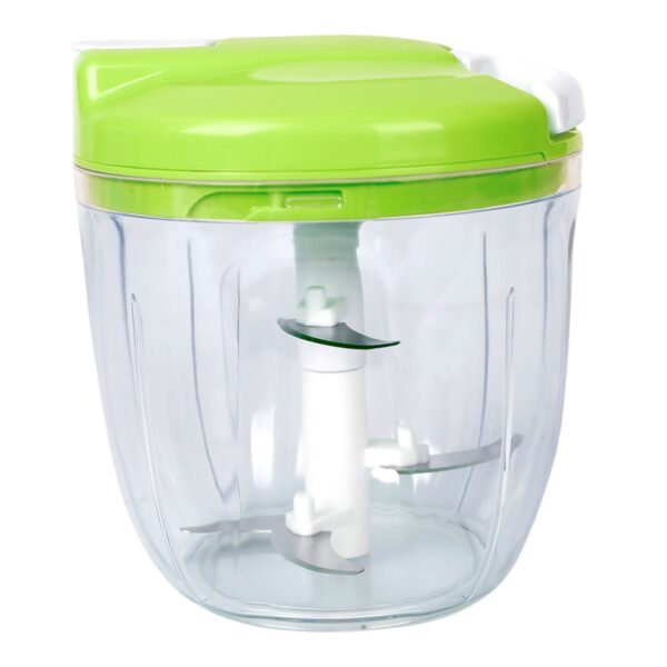 Picadora Manual con 5 Cuchillas - Cuchillas Desmontables - Recipiente de 900 ml.