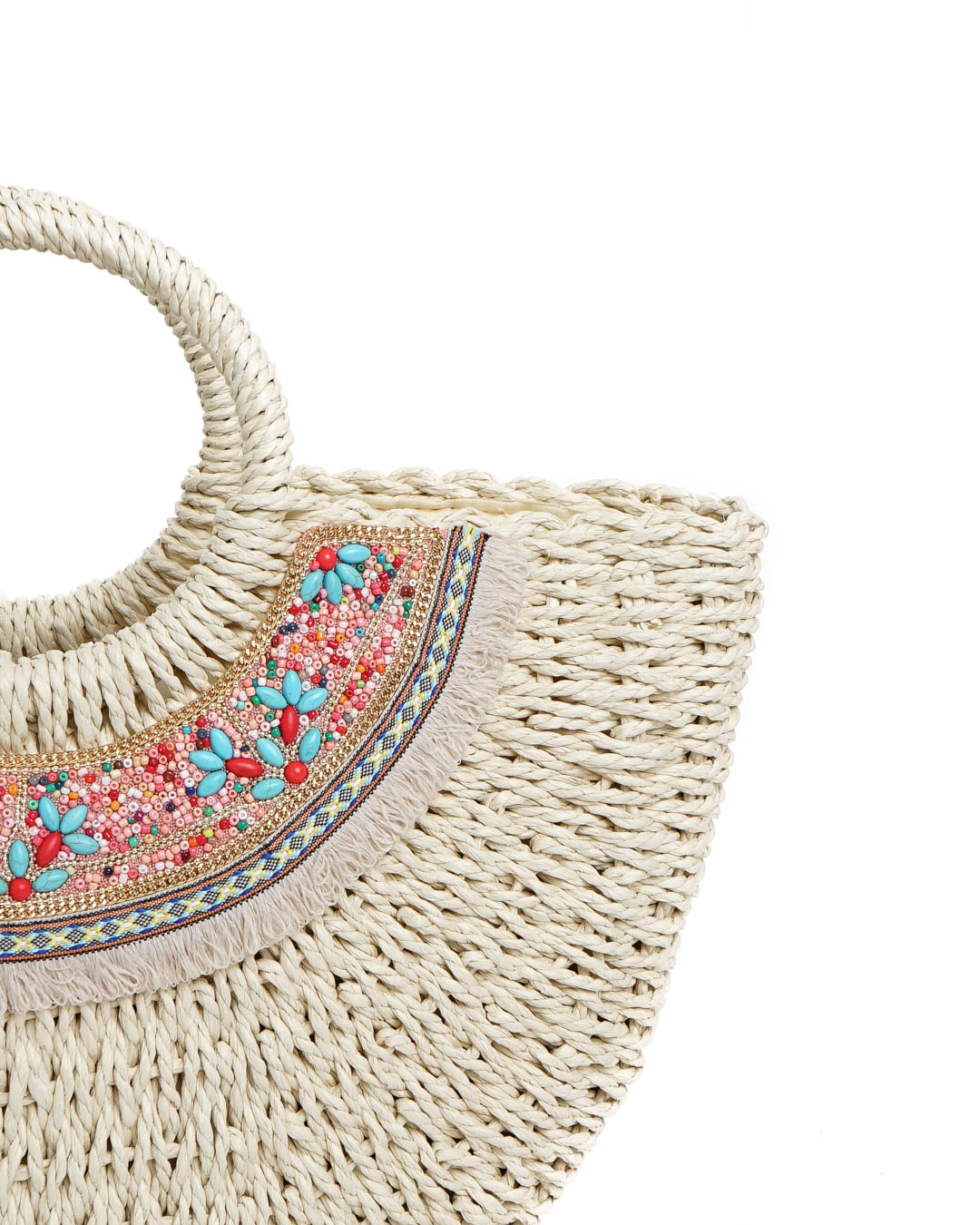LO-52551BEIGE-3 Bolso Barbate Beige y Rosa - Imagen 2