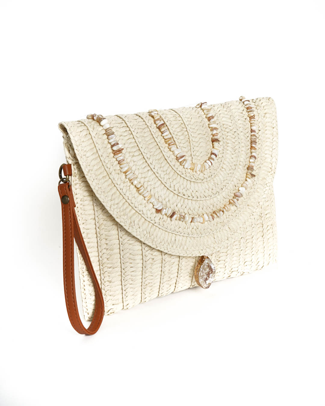 TB2-RFB-1198BEIGE-4-2 Bolso Sobre Pedrería Beige - Imagen 2