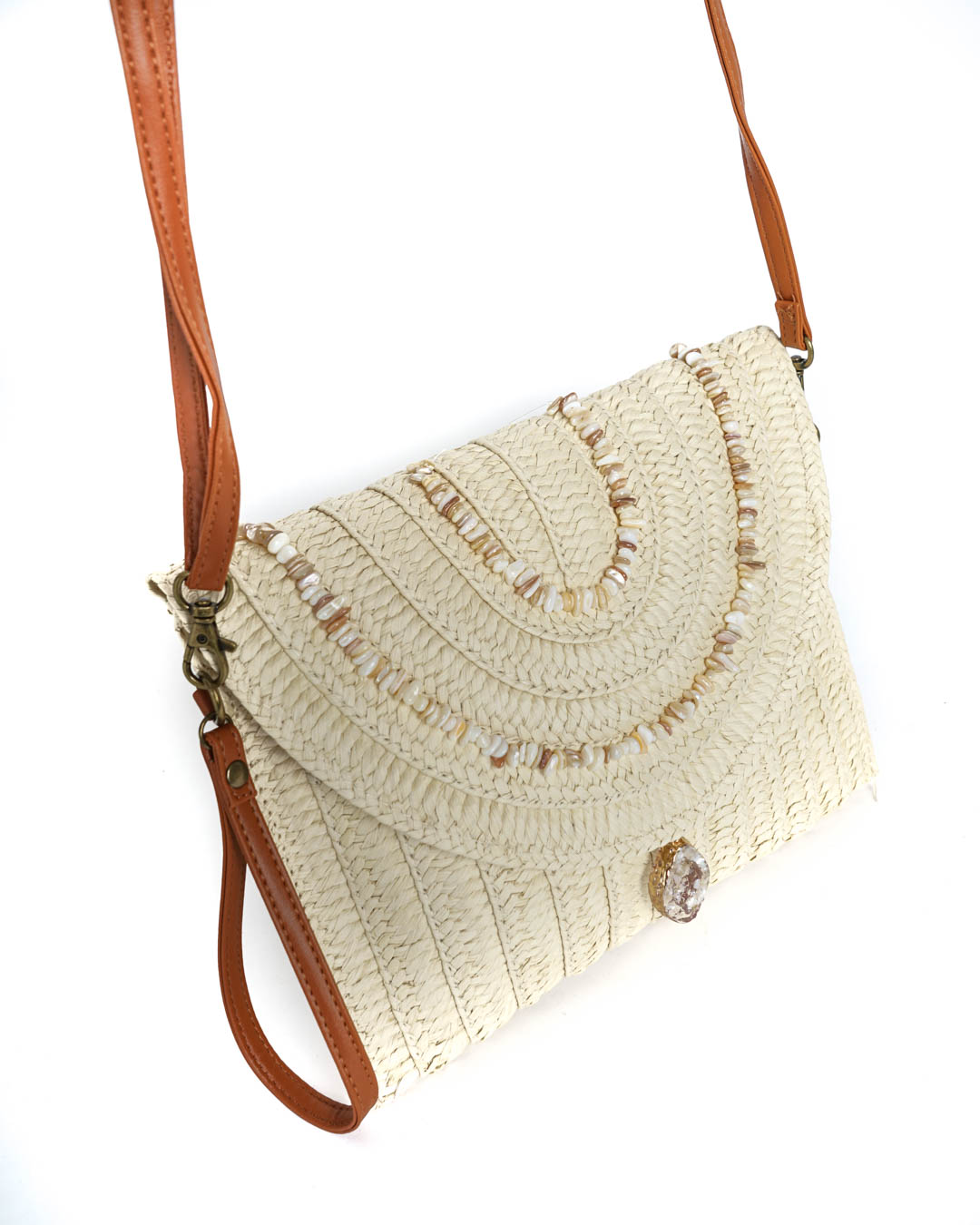 TB2-RFB-1198BEIGE-6-2 Bolso Sobre Pedrería Beige - Imagen 4