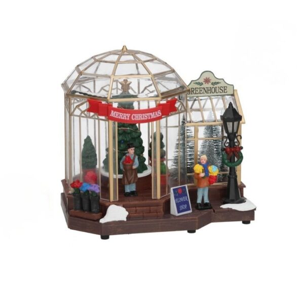 Invernadero Musical con Led - Escenario de Navidad