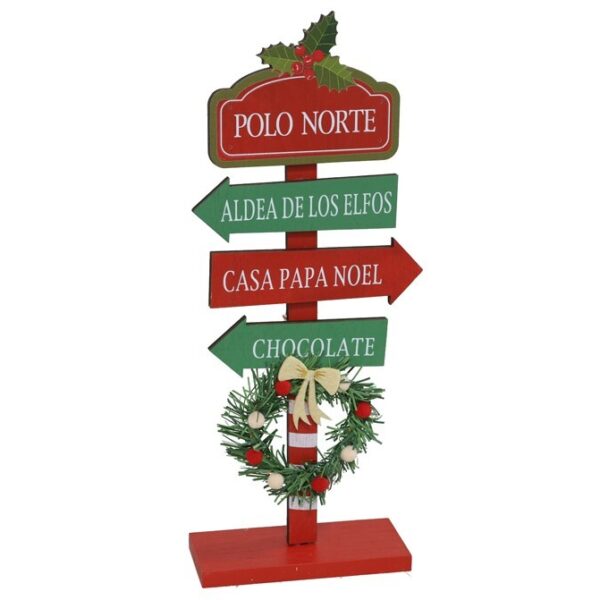 Cartel Polo Norte 3 Direcciones