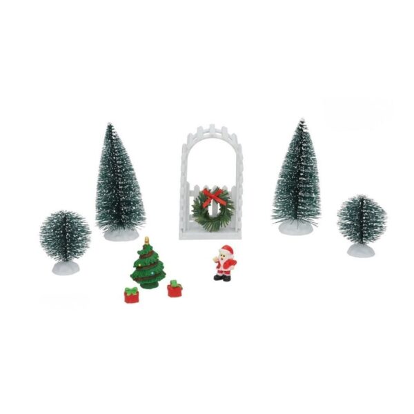 Papa Noel con Accesorios - Pueblo Navideño